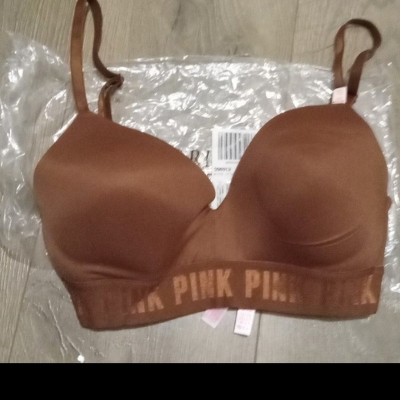 Victoria secret-Brown Wear everywhere Wireless Bra-32D - Picture 2 of 4